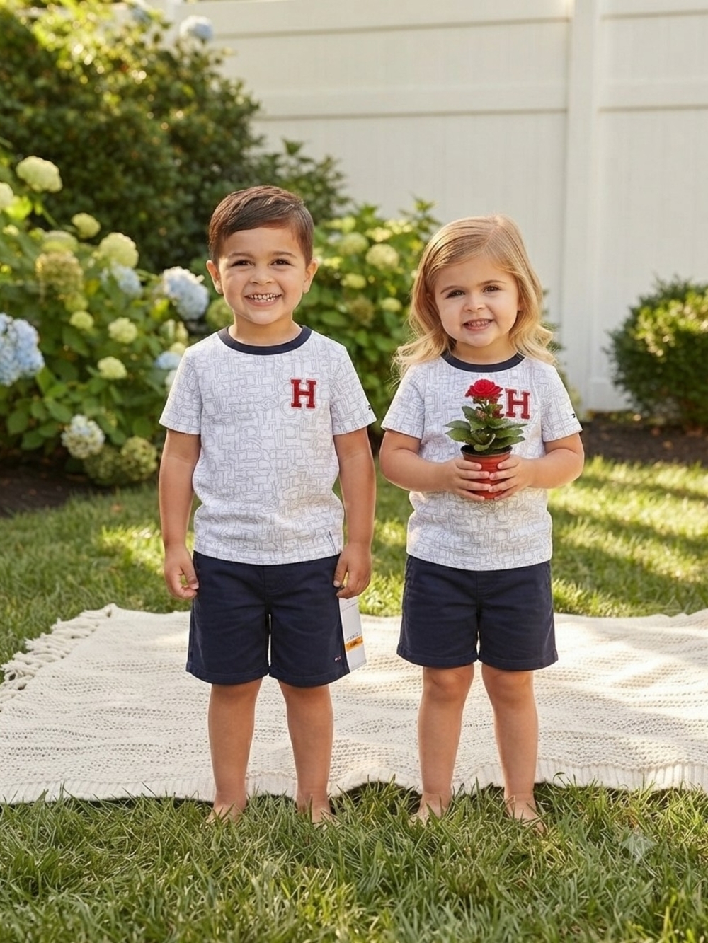 NWT Tommy Hilfiger Toddler Boy 2-Piece T-Shirt & Shorts Set Size 3T